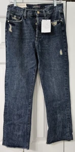 DL1961 Women's Blue Denim Ultra High Rise Vtg 27" Emilie Straight Jeans Size 26 - Picture 1 of 4