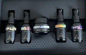 SATIN NATUREL Geschenkset BIO Haut und Haarpflege Öle und Körperpieling - Bild 1 von 11