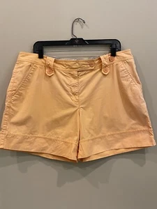 Madison Light Orange Women’s Shorts Size 16 100% Cotton - Picture 1 of 14