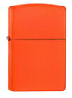 ZIPPO Feuerzeug UNI NEON ORANGE leuchtend Orange einfarbig modern NEU OVP