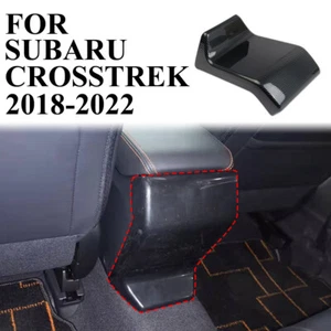 Carbon Fiber Style Armrest box rear protection cover trim For Subaru Crosstrek - Picture 1 of 6