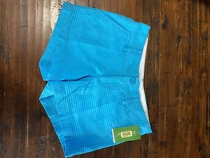 Lilly Pulitzer Callahan Shorts Größe 00 Taschen 100 % Baumwolle Sea Spray blau neu mit Etikett - Bild 1 von 4
