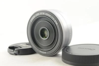 [Near Mint] Canon EF-M 22mm f/2 STM AF Lens EOS EF-M Mount Silver EF-M222STMSL - Image 1 of 4