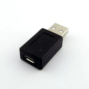 1x USB 2.0 A Male Plug To Micro- B 5 Pin Female Jack Adapter Connector Converter - Picture 1 of 9