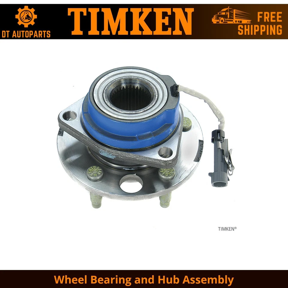 Conjunto de cojinete de rueda y buje delantero Timken para Cadillac DeVille 1992-1996 tracción delantera Foto 1 de 4