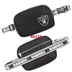 NFL Las Vegas Raiders Wordmark Crossbody Belt Bag - Picture 1 of 6