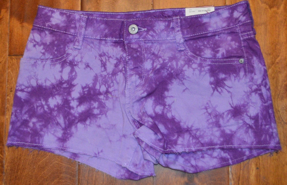 Pantalones cortos de mezclilla para mujer Arizona púrpura Splash tallas 1,3,5,7,9,11 Foto 1 de 2