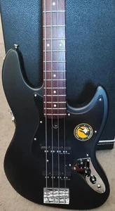 "New" "Black Satin" Sire Marcus Miller V3 2nd Gen. Jazz Bass w/ Hardshell case - Picture 1 of 13