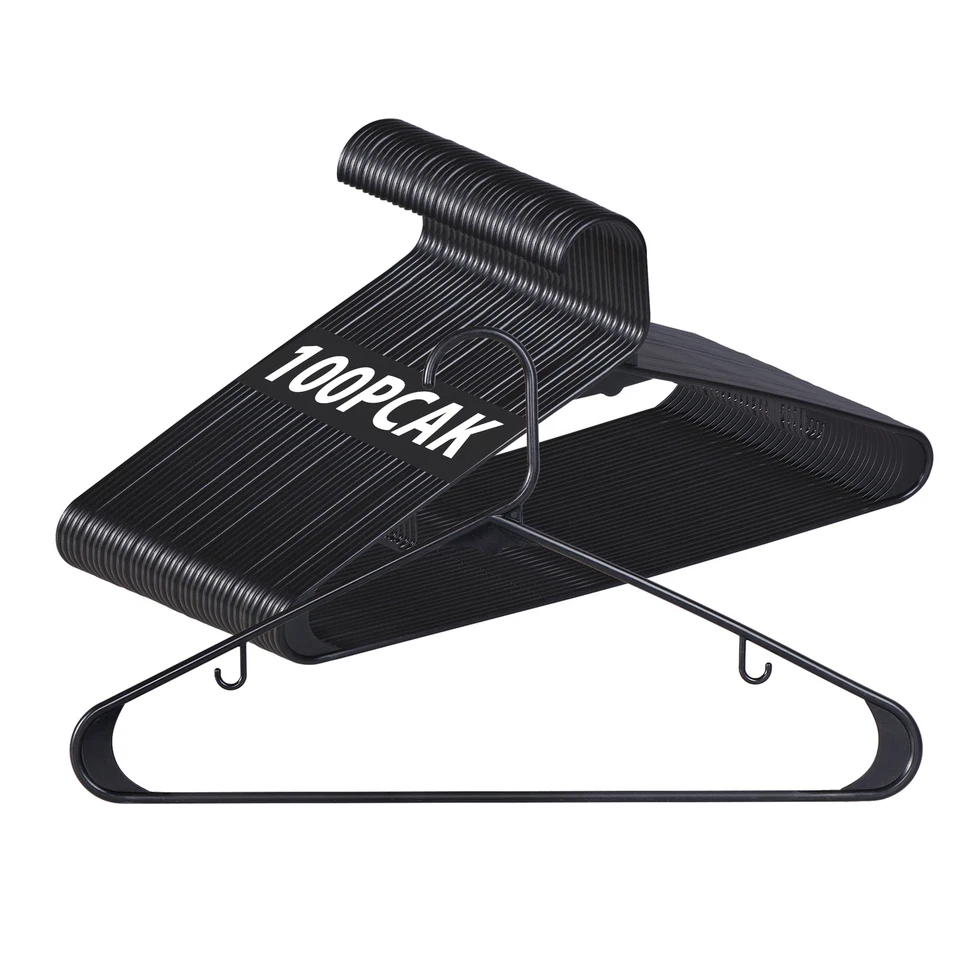 100 PCS Non-slip Clothes Hangers Suit Hangers Space Saving Home Organization - Image 1 of 1
