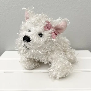 Webkinz Ganz 8 Zoll weißer Terrier Hund HM106 Plüschtier Stofftier - KEIN CODE - Bild 1 von 5