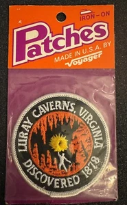 VINTAGE Voyager Luray Höhlen entdeckt 1878 Patch NEW OLD STOCK - Bild 1 von 2