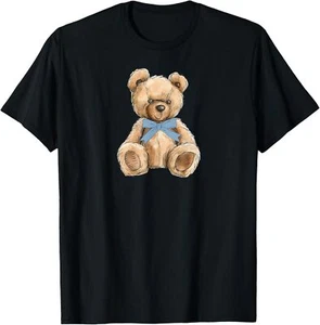 Teddy Bear Preppy Aesthetic Cute Gifts For Teens Coquette T-Shirt Hoodie - Picture 1 of 13