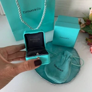 Tiffany & Co Packaging Set for Engagement Ring Box+Bag+Pouch+Outer Box+Folder