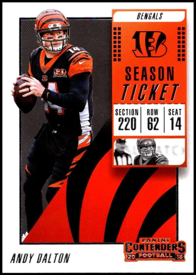 2018 Panini Contenders Season Ticket Football Base Singles (Pick Your Cards) - Image 1 of 1