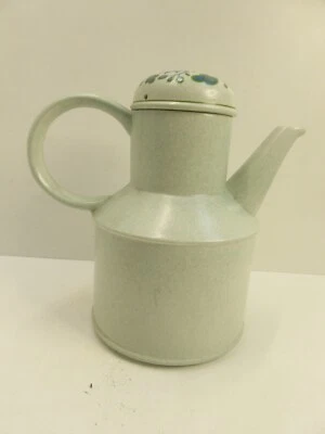 MIDWINTER FLORAL POTTERY TEAPOT COFFEE POT MCM - Image 1 of 4