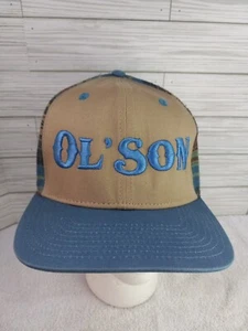 Dale Brisby Ol' Son Aztec Western Print Blue Snapback Adjustable Hat Rodeo Time - Picture 1 of 13