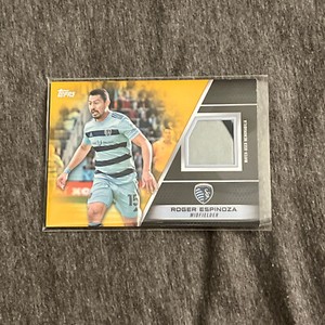 2022 MLS MLS Relics Gold #R-RE Roger Espinoza /50 - Sporting Kansas City