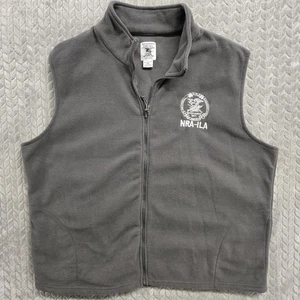 NRA ILA Gr. XXL Fleece Weste grau Full Zip National Rifle Assocation Jacke 2X - Bild 1 von 7