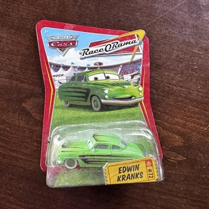 Disney Pixar Cars Race O Rama Edwin Kranks Diecast Car Mattel #72 New Sealed - Picture 1 of 5