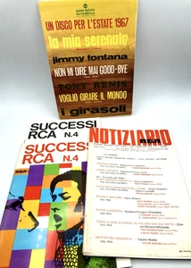 RCA 3 RACCOLTE SPARTITI ANNI '60 T. Renis J.Fontana Girasoli Patty Pravo Morandi - Imagen 1 de 1