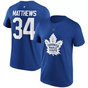 Fanatics NHL Toronto Maple Leafs Matthews 34 Ice Hockey T-Shirt Size Youth XL - Picture 1 of 9