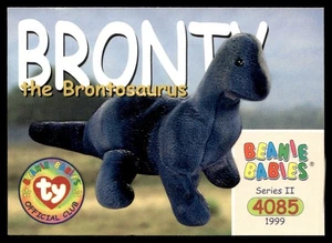 1999 Beanie Babies Series 2 Bronty the Brontosaurus  #156 - Picture 1 of 2