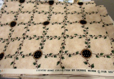 Tela de algodón girasoles Debbie Mumm COUNTRY HOME 2 yardas Foto 1 de 2