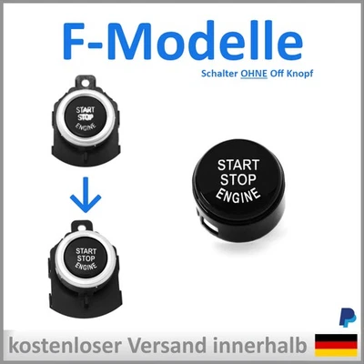 BMW Start Stop Knopf F-Serie OHNE Off SCHWARZ F02 F03 F04 F07 F10 F11 F12 F13 - Bild 1 von 3