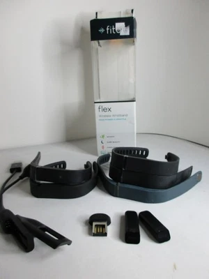 Fitbit Flex Wireless Activity Sleep Wristband - Black Lot 5 Bands Dongle - Image 1 of 4