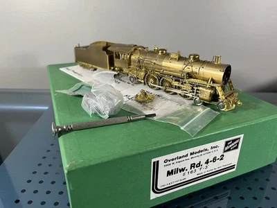 HO Scale Overland OMI-1437 Milwaukee Road F-3 4-6-2 #163 Steam Locomotive - Image 1 of 4