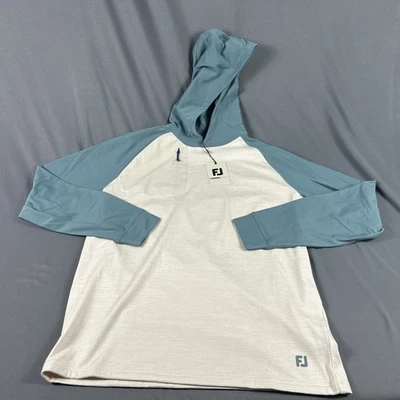 FootJoy Golf Pullover Hoodie Thermo Large Stone Polyester Spandex NWT MSRP $145 - Image 1 of 4