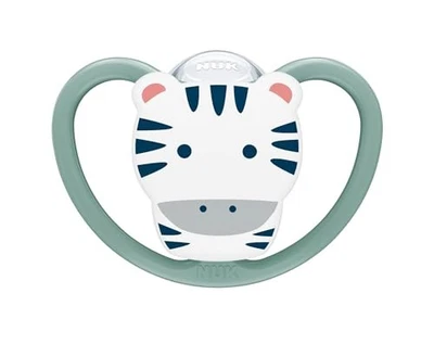 NUK Pacifier Space with Disinfectant Case for 18-24 Months Zebra - image 1 of 4