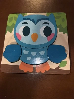 Chuckle & Roar Wood Puzzle Owl Educational Toy - Image 1 of 2