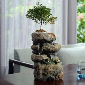 Indoor Fountain Exquisite Rockery Fountains Soothing Sound Tabletop Fountains... - Picture 1 of 6