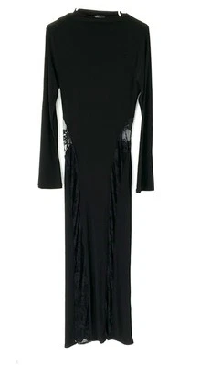 Asos NWOT women’s maxi dress medium Long Sleeve Lace Accents High Neck - Image 1 of 4