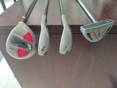Nike Golf Clubs Youth Kids 26° FW, Mid Iron, PW & Mallet Putter RH Graphite - Image 1 of 4