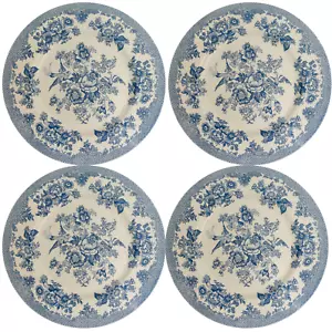 Royal Stafford Piatti Fagiano Asiatico Polvere Blu 11" - Set di 4 Piatti - Foto 1 di 5