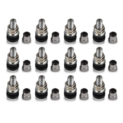 12pcs Metal Rod Wheel Tire Valve Stems Bolt For Car Truck Rim Trailer ATV UTVs - Image 1 of 4