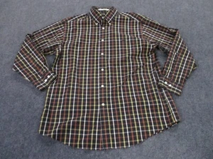Orvis Shirt Adult L Brown Plaid Lightweight Outdoors Hiking Casual Mens - Picture 1 of 8