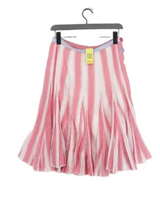 Joules Women's Midi Skirt UK 8 Pink 100% Cotton Midi A-Line - Picture 1 of 6
