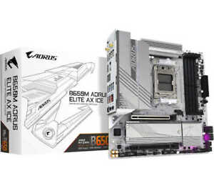 GIGABYTE Micro-ATX Motherboard B650M AORUS ELITE AX ICE AMD Ryzen 7000 AM5 DDR5