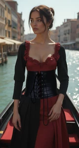 Women Extra Wide Black Tie Corset Western Fashion Belt Faux Crocodile Leather M - Picture 1 of 24