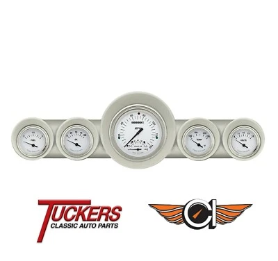 1959-60 Chevy Impala Car White Hot Gauge Pkg Tach Classic Instruments CH59WH65 — 第 1/4 张图片