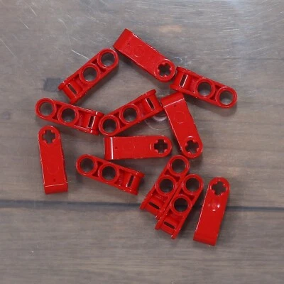 LEGO 42003 Bright Red Technic Axle Pin Connector Perpendicular 3L Qty 12 - Image 1 of 2