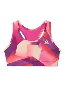 Reggiseno sportivo reversibile Reebok bambina taglia 4-5 Active Ethereal Ombre nuovo con etichetta - Foto 1 di 12