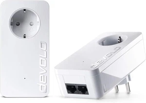 devolo dLAN 1000 duo+ Starter Kit Gigabit 1000 Mbps Powerline Netzwerk Adapter - Bild 1 von 3