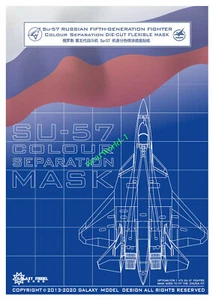 GALAXY D72002 1/72 Scale Su-57 Colour Separation Flexible Mask for Zvezda 7139 - Picture 1 of 2