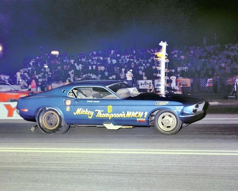 Mickey Thompson Ford Mustang Mach I Funny Car Poster 8"x10" Photo Cover
