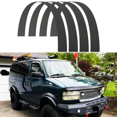 4 peças arcos de roda extra largos estilo preto alargadores de para-lama para GMC Safari 1985-2005 - Imagem 1 de 4