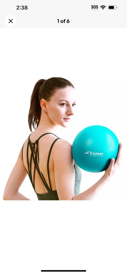 Trideer Pilates Ball Barre Mini Exercise 9 Inch Turkis (23cm)